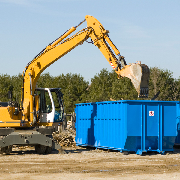 what are the rental fees for a residential dumpster in East Greenwich